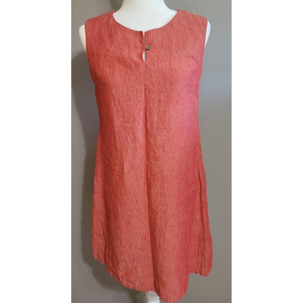 The Territory Ahead Linen Sheath Dress